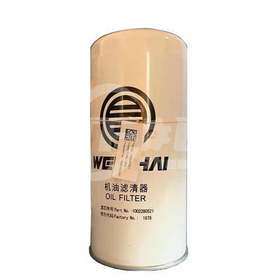 Filtros de aceite 1002280521 para camiones Sinotruk Howo WEICHAI Partes de motores
