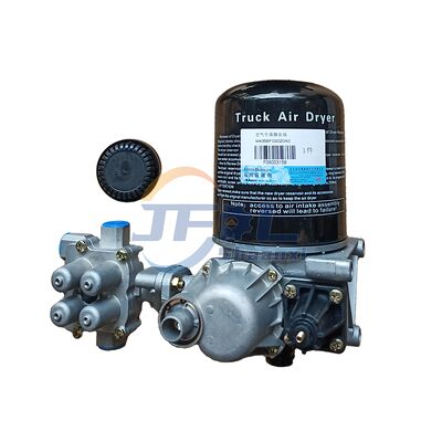 Filtro de aire de ensamblaje de secador de aire con eliminación de humedad y aceite superior, válvula de protección integrada de 4 circuitos y regeneración automática de desecante para FAW Foton Auman Truck